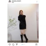 江野沢愛美、ミニスカワンピ×ロングブーツで美脚ショット公開！