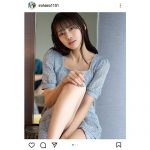 藤田いろは、透け感セクシーな際どいミニスカワンピに挑発的な眼差しでファンを魅了！