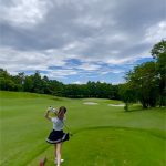 ダレノガレ明美、ミニスカひらりでゴルフのベストスコア報告！