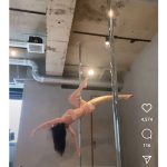 熊田曜子、美脚や腹筋あらわにポールダンス披露でファン悩殺！