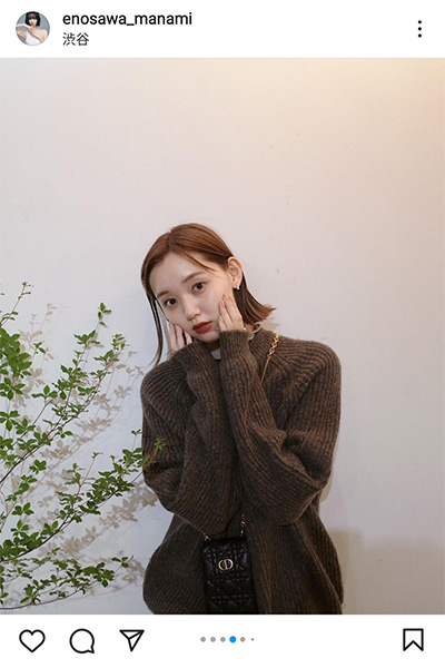 江野沢愛美、ミニスカワンピ×ロングブーツで美脚ショット公開！