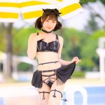 【写真特集】風愛ことり（COLOR’z）、透け美尻で悩殺する小悪魔コスチューム披露＜近代麻雀水着祭2022＞