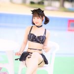 【写真特集】風愛ことり（COLOR’z）、透け美尻で悩殺する小悪魔コスチューム披露＜近代麻雀水着祭2022＞