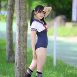 【写真特集】コスプレイヤー・つづく、スク水×セーラーのフェチコスで視線釘付け！＜近代麻雀水着祭2022＞