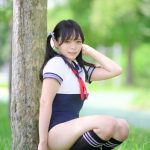 【写真特集】コスプレイヤー・つづく、スク水×セーラーのフェチコスで視線釘付け！＜近代麻雀水着祭2022＞