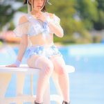 【写真特集】山下百合菜（シブヤDOMINION）、白網タイツ美脚をセクシーに見せつけ！＜近代麻雀水着祭2022＞