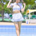 【写真特集 11枚】藤本南（dela）、激甘ガーリーなウェイトレス風衣装にドキドキ！＜近代麻雀水着祭2022＞