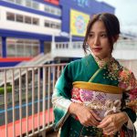 「ミスユニバーシティ 2022」埼玉代表・米澤心寧、『#振袖gram』埼玉北上尾店オープン記念で振袖姿を披露