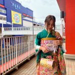 「ミスユニバーシティ 2022」埼玉代表・米澤心寧、『#振袖gram』埼玉北上尾店オープン記念で振袖姿を披露
