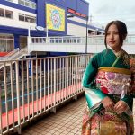 「ミスユニバーシティ 2022」埼玉代表・米澤心寧、『#振袖gram』埼玉北上尾店オープン記念で振袖姿を披露