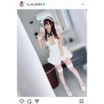 花咲れあ、美谷間丸出しのセクシーすぎるメイド服で絶対領域も見せつけ！