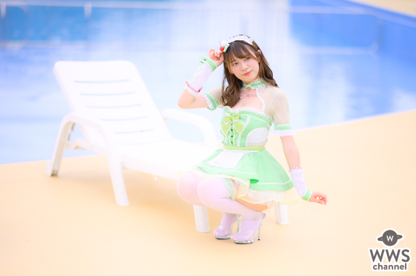 【写真特集 30枚】広山楓（notall）、ミニのメイド服で魅せる絶対領域とヘルシーボディ！＜近代麻雀水着祭2022＞