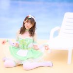 【写真特集 30枚】広山楓(notall)、ミニのメイド服で魅せる絶対領域とヘルシーボディ!<近代麻雀水着祭2022>