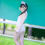 【写真特集】黒沢あかり（HOT DOG CAT）、キワドいハイレグナース風コスチュームで釘付け！＜近代麻雀水着祭2022＞