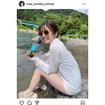 小芝風花、水濡れ美脚を披露したデイキャンプのオフショットが可愛すぎる！