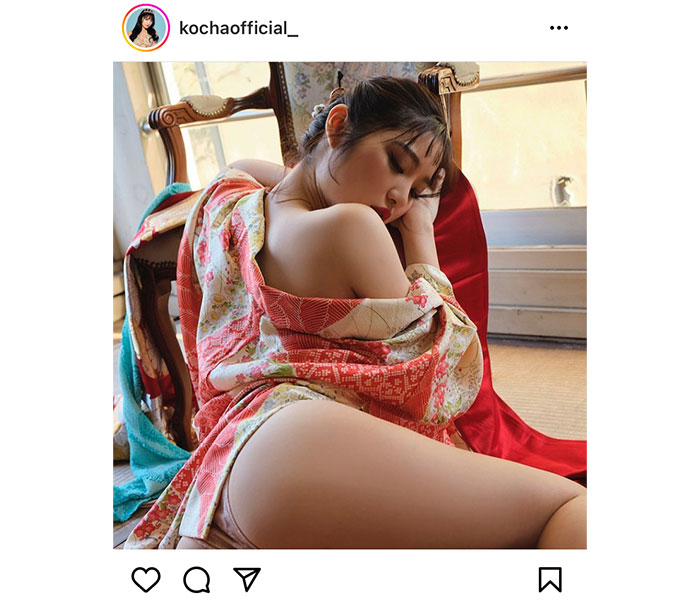 ショーダンサー・KOZUE、乱れ浴衣からもちもちの桃尻大胆披露！