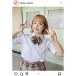 前田美里、26歳の制服コスプレにファン歓喜！「現役にしか見えない」