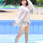【写真特集 7枚】美里朱音（Pretty Ash）、スケスケな『彼シャツ』ビキニをセクシー＆キュートに披露！＜近代麻雀水着祭2022＞