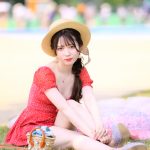 【写真特集】松尾美侑（it's sunny）、ミニの赤ワンピで際立つ「透明美脚＜近代麻雀水着祭2022＞