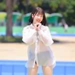 【写真特集 7枚】美里朱音（Pretty Ash）、スケスケな『彼シャツ』ビキニをセクシー＆キュートに披露！＜近代麻雀水着祭2022＞