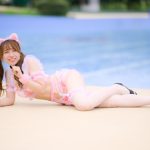 【写真特集】三葉みやび（ヲドルマヨナカ）、猫耳メイドで見せるセクシーボディで誘惑＜近代麻雀水着祭2022＞