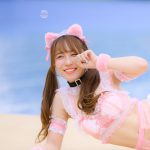 【写真特集】三葉みやび（ヲドルマヨナカ）、猫耳メイドで見せるセクシーボディで誘惑＜近代麻雀水着祭2022＞