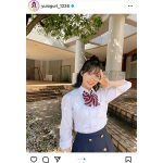 AKB48・小栗有以、「パパムス」制服オフショット公開！「いっぱい着れてウレシイ〜」