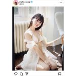 AKB48・大盛真歩、可愛いが溢れる透け感レースのビキニ姿に歓喜の声