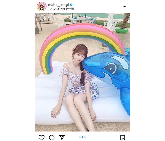 AKB48・大盛真歩、肌見せの水着衣装で脚線美全開！「ビジュ大爆発してる」