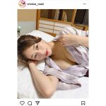 新海まき、乱れ浴衣の添い寝風ショットで不意打ち！