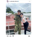 白石麻衣、北村一輝との「ギャルピース」2ショット公開！「最高のギャルピース」「羨ましい」の声も