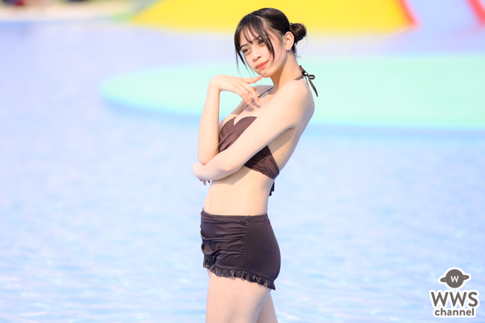 【写真特集 15枚】田村メリジェイセル、大人シックなビキニ衣装を披露＜近代麻雀水着祭2022＞