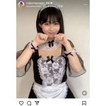 HKT48・田中美久、透け感セクシーなメイドに変身！「優勝」「癒やされます」の声も