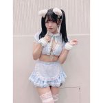 楠偉音、高めツインテール×絶対領域のメイドコスが最強すぎる！