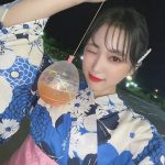 HKT48・矢吹奈子、自撮りで爽やかな浴衣姿をお届け！