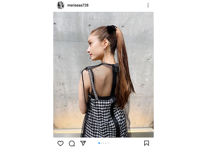 谷まりあ、キュートなポニーテールで美背中バックショットを披露！