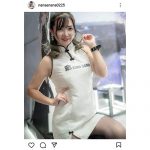 レースクイーン・ななえなな、東京ゲームショウ2022に太ももあらわなノースリーブミニチャイナ衣装で参加！