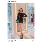 トリンドル玲奈「こんなにミニなワンピ初めて」、美スタイルの脚長美脚ショットに「足めっちゃ長っ」「生脚美脚の素晴らしさ」の声！