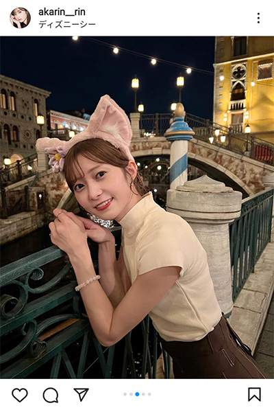 松川星、つけ耳カチューシャで彼女感満載なショットに反響！「笑顔最高。輝きまくってる」