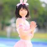 【写真特集】那波茉奈（仮面女子候補生）、笑顔と透け感水着のギャップがたまらないバニー姿で釘付け！＜近代麻雀水着祭2022＞