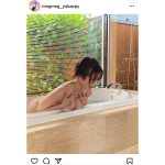 小日向ゆか、バスタブに豊満バスト乗せたセクシーショットで誘惑