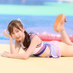 【写真特集】宮坂杏（【eN】）、セクシーなチアガール衣装で美脚披露！＜近代麻雀水着祭2022＞
