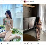 NMB48・川上千尋、白黒つけられない可憐＆オトナなビキニオフショット公開