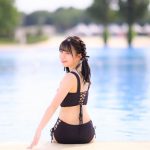 【写真特集】夢咲はるか（テンシメシ）、大人な雰囲気の黒水着をセクシーに着こなし＜近代麻雀水着祭2022＞