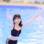 【写真特集】夢咲はるか（テンシメシ）、大人な雰囲気の黒水着をセクシーに着こなし＜近代麻雀水着祭2022＞