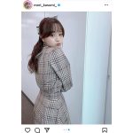 森香澄アナウンサー、プク顔で振り向くバックショットが可愛すぎる