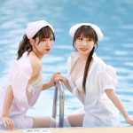 【写真特集】CURTiA・有沢美矢＆結野優姫、セクシーナースに扮したコラボ2ショットで視線釘付け！＜近代麻雀水着祭2022＞