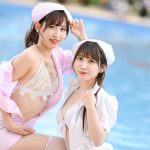 【写真特集】CURTiA・有沢美矢＆結野優姫、セクシーナースに扮したコラボ2ショットで視線釘付け！＜近代麻雀水着祭2022＞