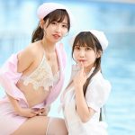 【写真特集】CURTiA・有沢美矢＆結野優姫、セクシーナースに扮したコラボ2ショットで視線釘付け！＜近代麻雀水着祭2022＞
