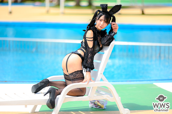 【写真特集】小鳥遊彩花（81moment）、セクカワな黒バニーコスで桃尻大胆見せつけ！＜近代麻雀水着祭2022＞